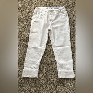 Wallflower White Ankle Cropped Jeans